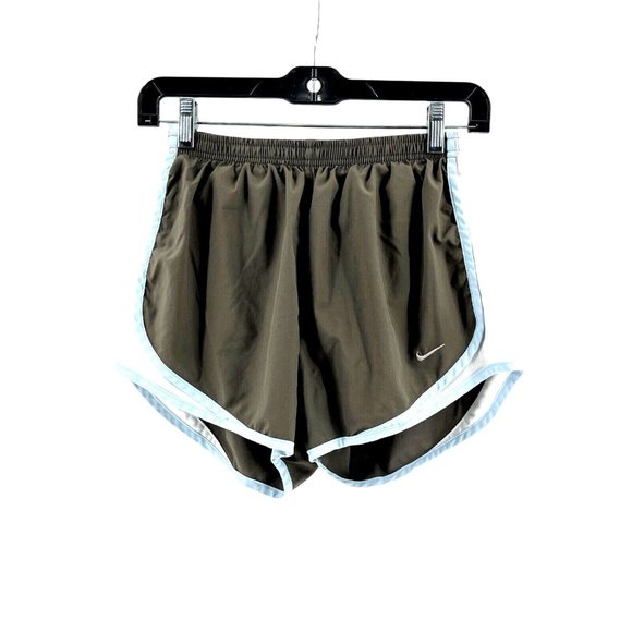 Nike Dri Fit Women's Gray Lined Running Yoga Activewear Shorts Size Medium - Picture 2 of 13